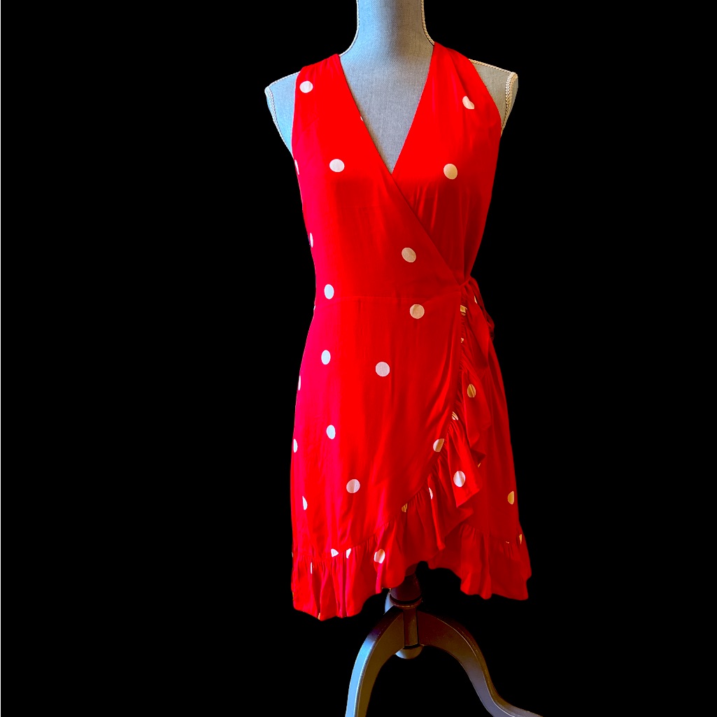 Beautiful Red Dress. 100% Rayon. Lining 100% Polyester